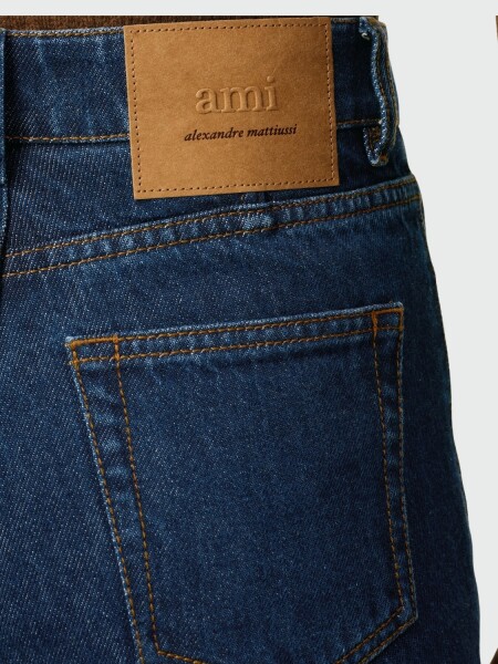 AMI PARIS - Vaquero corte Acampanado Algodón Navy