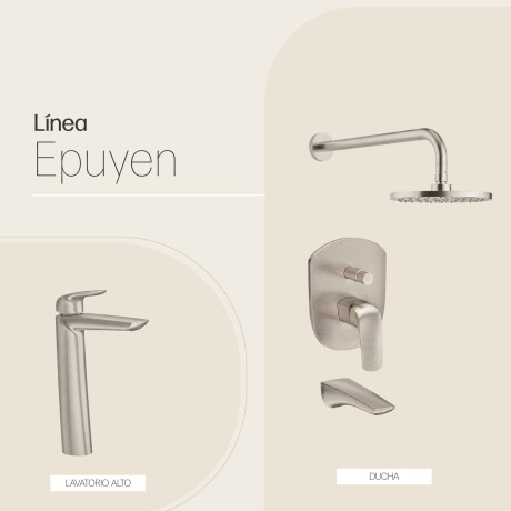 JUEGOS DE GRIFERIA LAVATORIO ALTO DUCHA SATINADO CEPILLADO GRIS-BRUSHED NICKEL