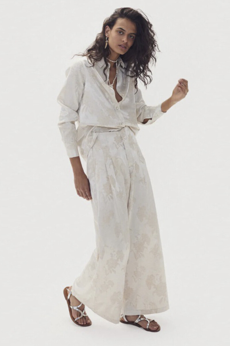 SAN MARINO BROCADE SHIRT Crema