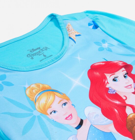 Pijama niña Princesas Disney TURQUESA