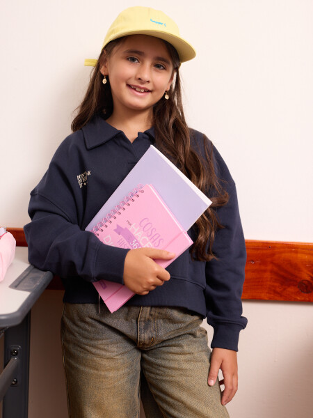 BUZO POLO NORA AZUL OSCURO