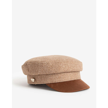 Gorra Baker Gamuza Combinacion Bicolor