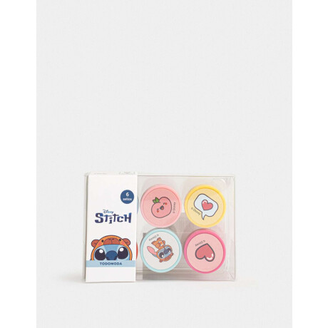 Set De Sellos ''stitch Capybara'' Combinacion Multicolor