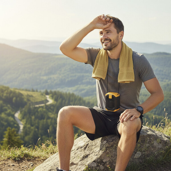 Ventilador Portatil C/ Linterna Usb Power Bank 5 Velocidades Color Negro