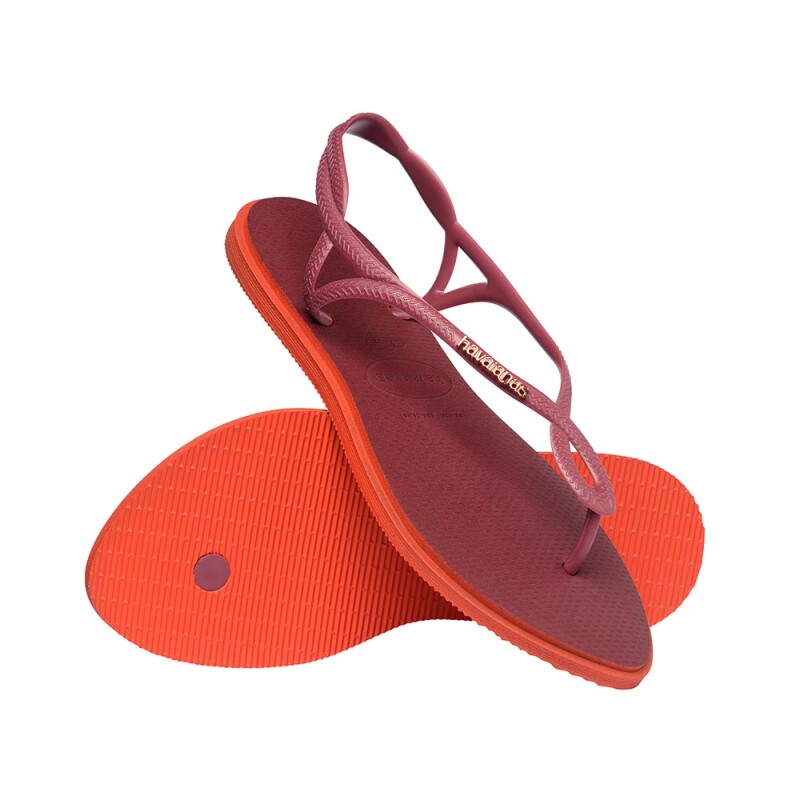 Sandalias Havaianas Luna Point Mujer Amaranto/naranja Sunset