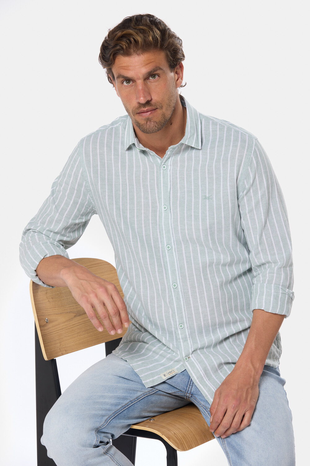 CAMISA DE LINO Verde