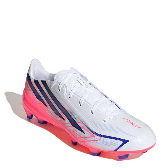 Championes Unisex Adidas F50 Hyperfast League Fg Blanco - Rosado