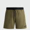 BOSS Shorts de Baño Rápido con Estampado de Logo Verde