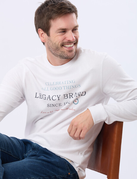 REMERA ESTAMPADA DE ALGODÓN Blanco
