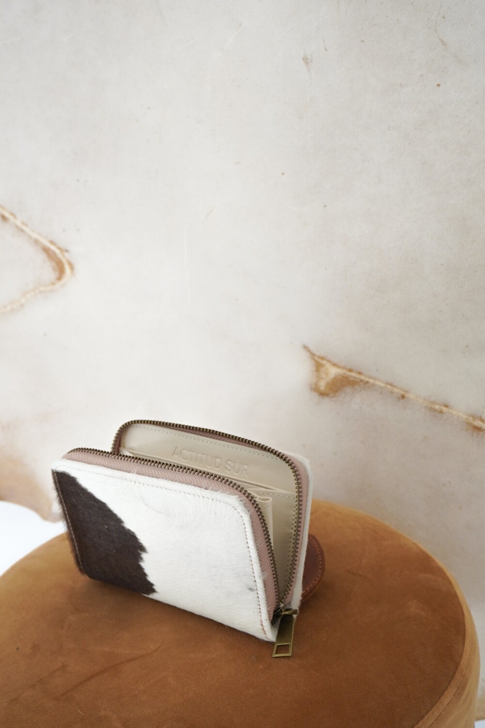 Mini Wallet Cowhide claro