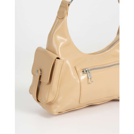 Bandolera Multipocket Crudo Marron Camel