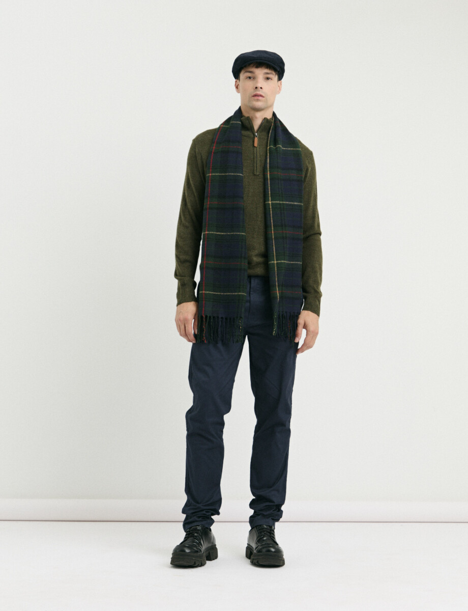 470415 REMERA HARRINGTON LABEL Verde Melange