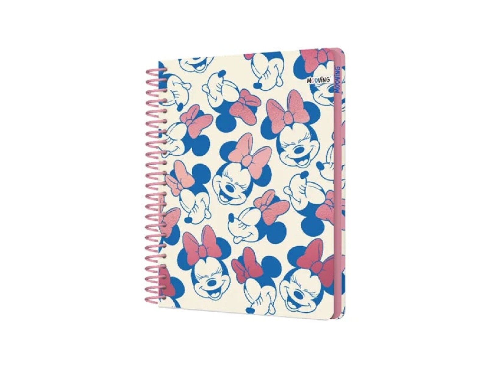 Cuaderno Mooving Premium 1/2 Oficio Minnie Mouse - Moño Holográfico 