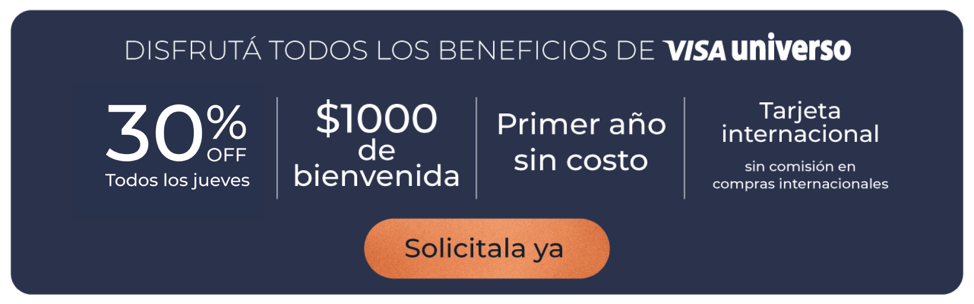 Solicita tu Visa