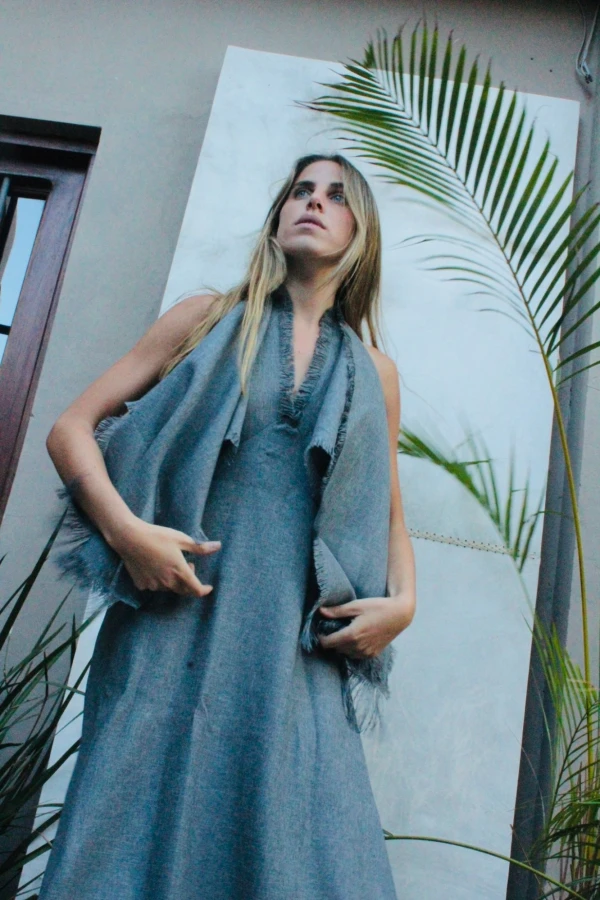 Vestido Nature azul m