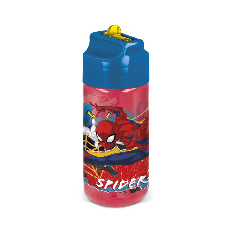 Botella Tritán Spiderman 430 ml con Pajita U