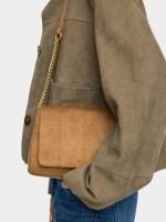 Bolso De Hombro Acolchado Con Solapa camel