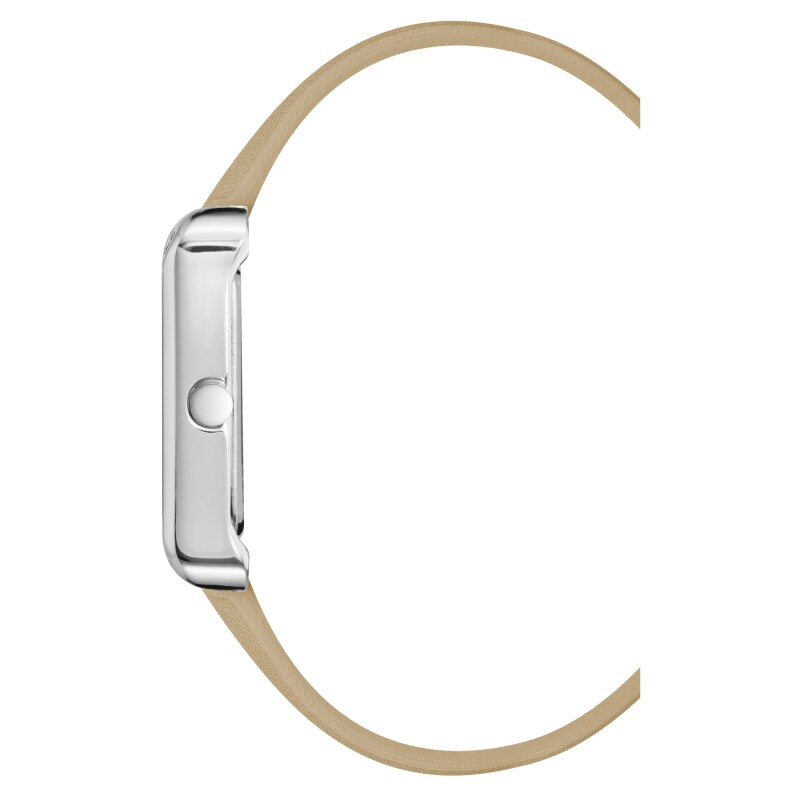 Analog Wristwatch Plata Taupe