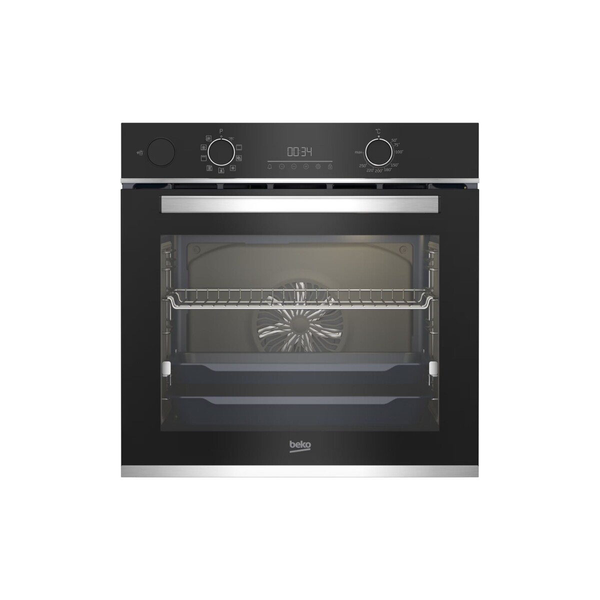 Horno empotrable 72L con grill 60cm Beko BBIS13300XMSE - Negro 