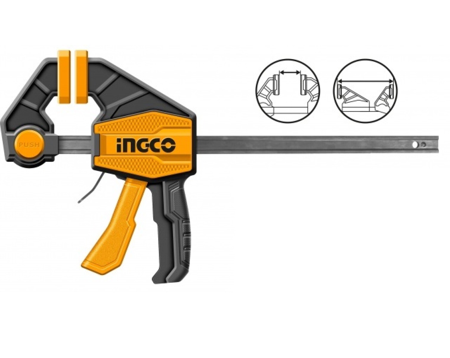 PRENSA RAPIDA AUTO AJUSTABLE 12´´ 60KG INGCO HQBC01602 