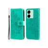 Flip cover Xiaomi Redmi 13C diseño mandala verde Flip Cover Xiaomi Redmi 13c Diseño Mandala Verde