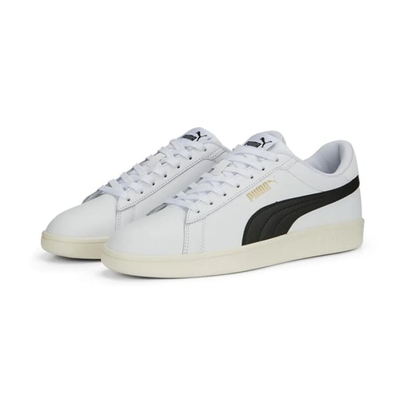 Championes Puma Smash 3.0 L de Hombre - 390987 03 Blanco-negro