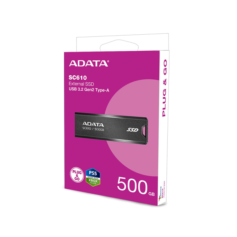 Pendrive 500GB Adata SC610 USB 3.2 550/500 Pendrive 500GB Adata SC610 USB 3.2 550/500