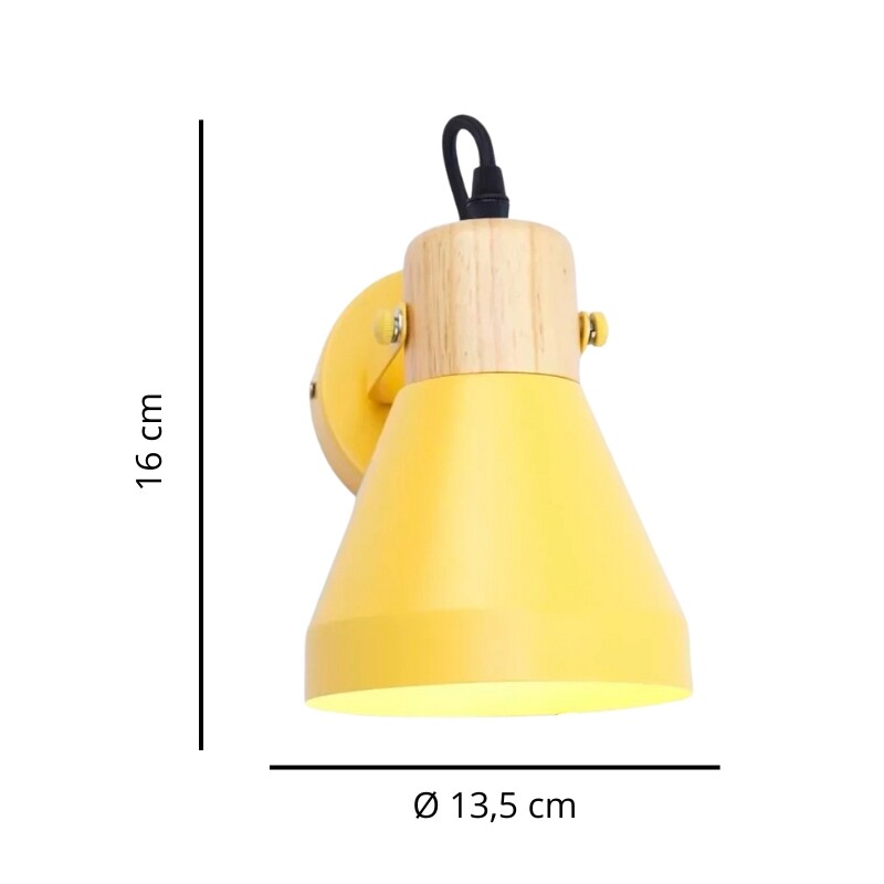 ARTEFACTO PARA PARED KIEV Luminaria de Pared Kiev Amarillo