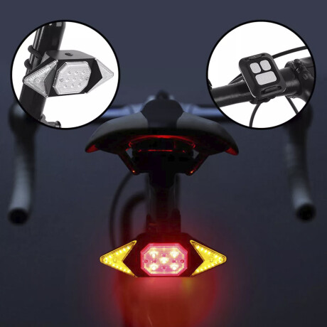 Luz de Bici Trasera con Señalero Recargable USB Luz de Bici Trasera con Señalero Recargable USB