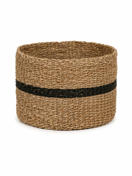 CANASTO DE YUTE BEIGE