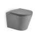 INODORO PARA COLGAR REDONDO SERIE POWELL GRIS MATE 000