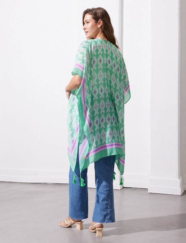 Kimono Printed VERDE/MULTI