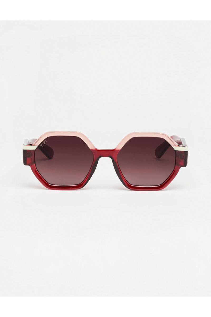 Tiwi Valette - 430 - Shiny Tricolor Red/pink/beige With Burgundy 