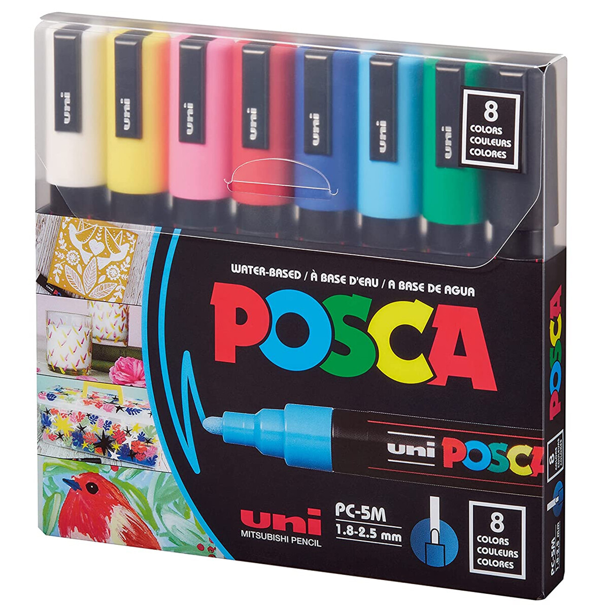 Marcadores Uni Posca 2.5mm x8 Colores Original 