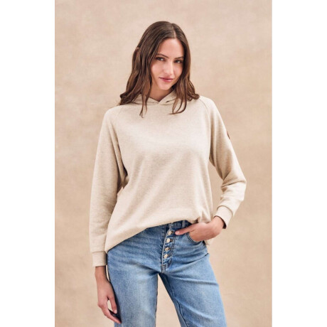 Sweater Capucha Beige Melange