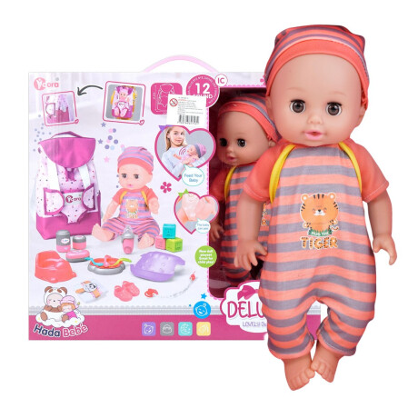 Bebe 12 sonidos con mochila y accesorios Bebe 12 sonidos con mochila y accesorios