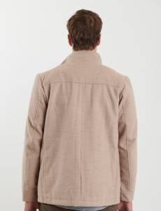 300256 SOBRETODO HARRINGTON LABEL Tostado