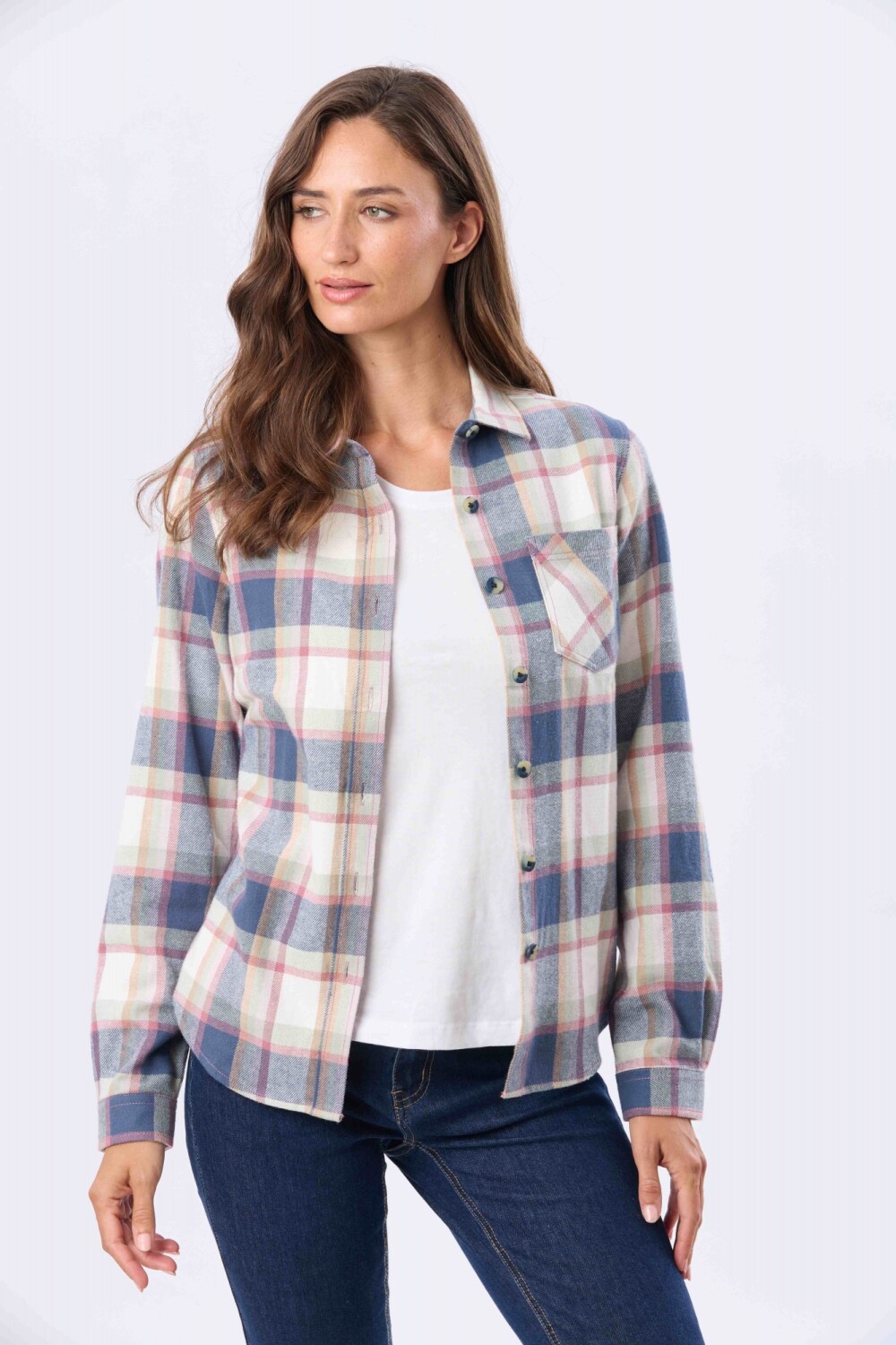 CAMISA VIYELA CUADROS Verde