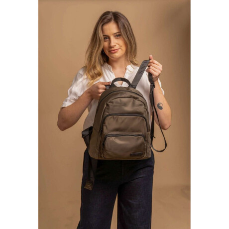 Mochila Flor De Loto Verde Militar