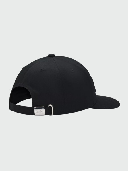 BOSS - Gorra de Sarga con Logo Negro Estampado