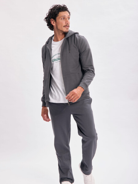 Campera deportiva Gris Oscuro