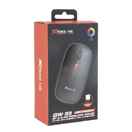 MOUSE XTRIKE ME INAL GW-113 RGB GAMER NEG NEGRO