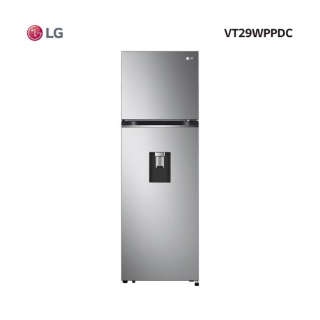 Heladera con Freezer LG 283 L Inverter Water Dispenser Gris Inox