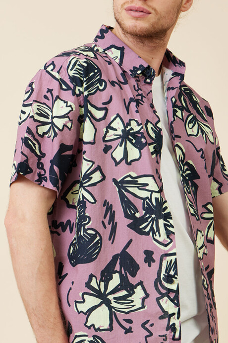 CAMISA JOLT RUSTY Vino