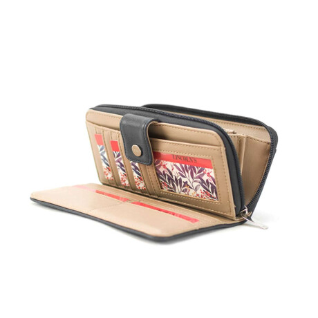 Billetera Begonia Negro