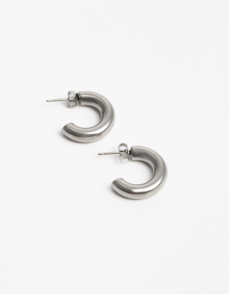 Aros Argollas Metal Argollas De Acero - Plateado