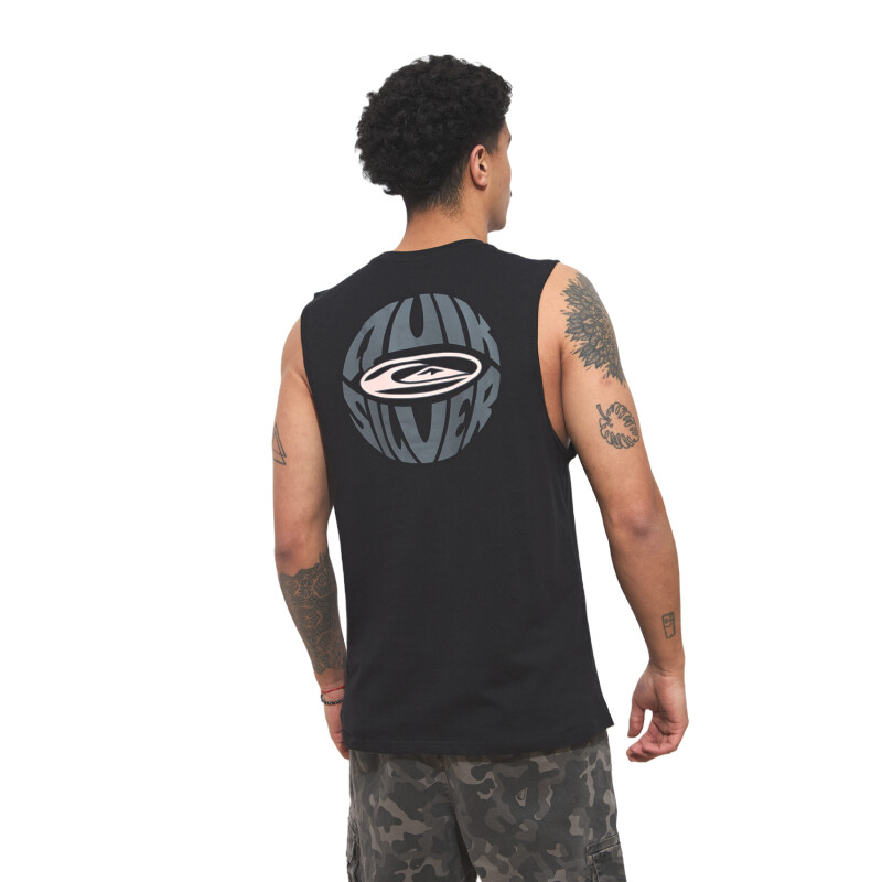 Musculosa Quiksilver Quik Globe - Negro Musculosa Quiksilver Quik Globe - Negro