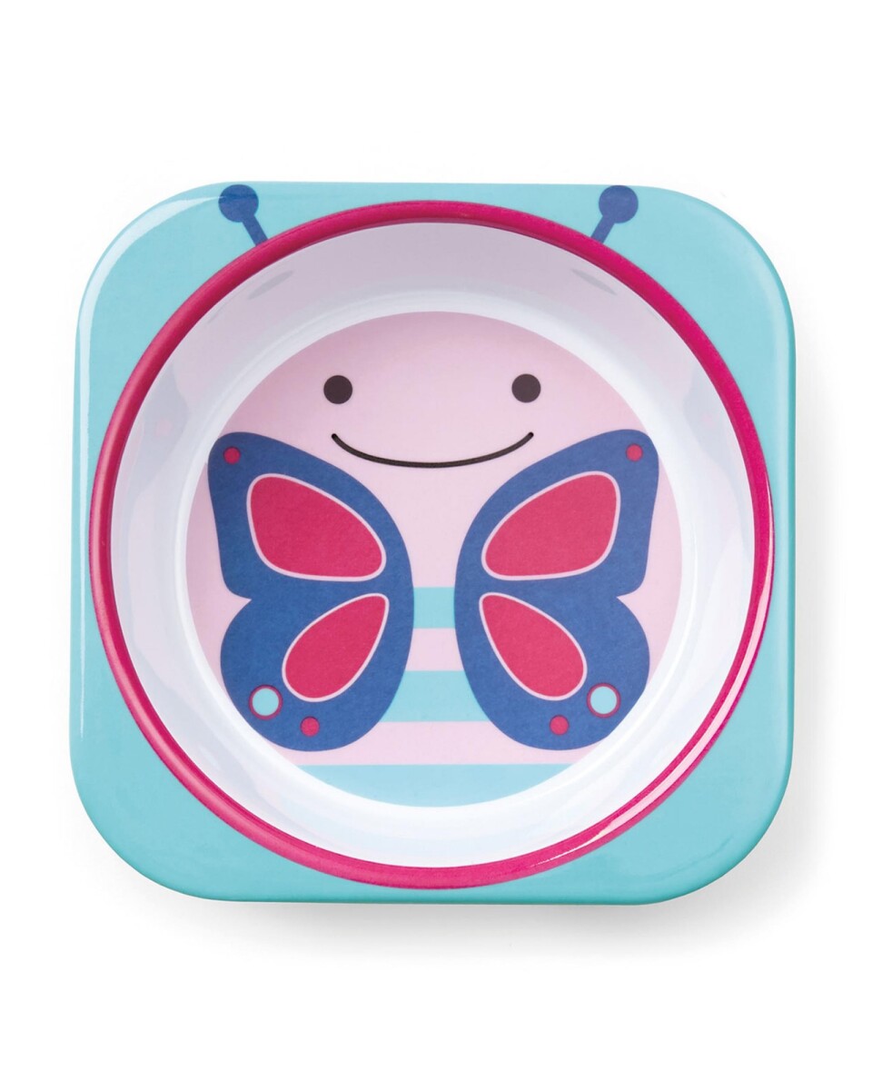Plato Para Bebés y Niñas Diseño Mariposa 