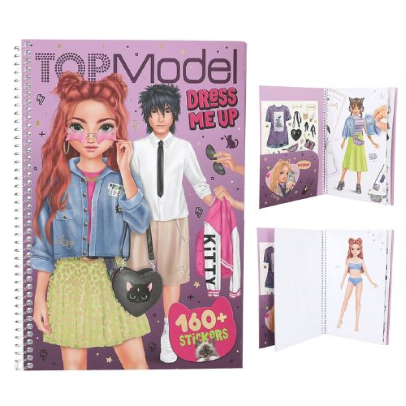 Cuaderno grande dress me up REBEL KITTY- Top model Cuaderno Grande Dress Me Up Rebel Kitty- Top Model