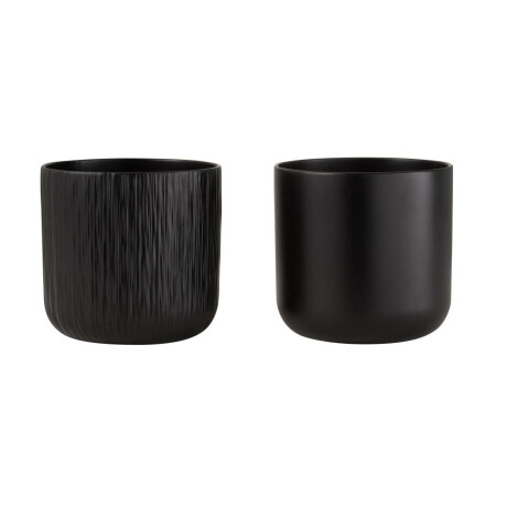 MACETA NEGRO CERÁMICA BLACK